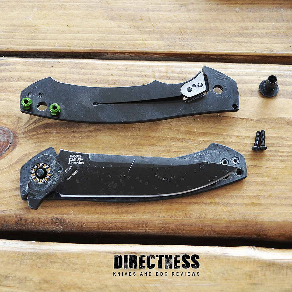 Inside a Zero Tolerance folding knife